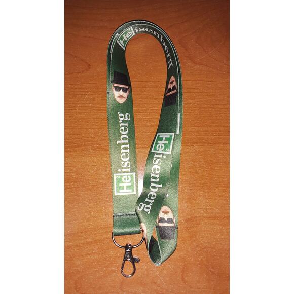 Best AMC TV Series Breaking Bad Heisenberg One Size Green Lanyard with Clip - Picture 5 of 6